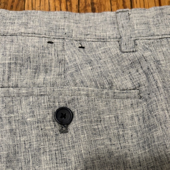 Banana Republic Gray Flat Front Shorts NWOT Linen Cotton Blend 9” inseam - Picture 8 of 8